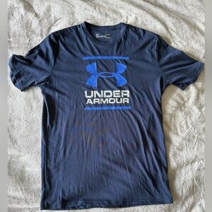 Under Armour Men's Size M Navy Logo Graphic Tee